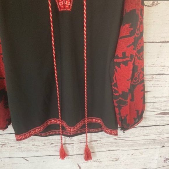 Anthropologie Maeve umbra embroidered peasant top - Picture 6 of 10